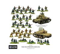 Warlord Games Ejército italiano y Blackshirts Starter Army - Miniaturas de plástico a escala de 28 mm para acción de pernos, miniaturas altamente detalladas de la Segunda Guerra Mundial para juegos de