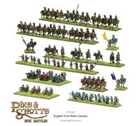 Warlord Games Caballería de Guerras Civiles inglesas - Miniaturas de plástico para lucios y Disparos batallas épicas miniaturas Altamente detalladas para Juegos de Guerra de Mesa