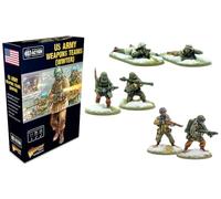 Warlord Games Equipos de armas del Ejército de Estados Unidos (invierno) - Miniaturas de resina a escala de 28 mm para acción de pernos miniaturas altamente detalladas de la Segunda Guerra Mundial