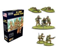Warlord Games US Army Weapons Teams - Miniaturas a escala de 28 mm para acción de pernos miniaturas altamente detalladas de la Segunda Guerra Mundial para juegos de guerra de mesa