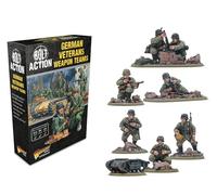 Warlord Games Equipos de Armas Veteranos del ejército alemán, miniaturas de Resina a Escala de 28 mm para acción de Pernos miniaturas Altamente detalladas de la Segunda Guerra Mundial