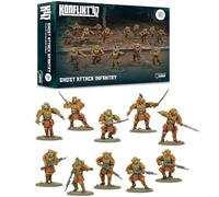 Warlord Games Ghost Attack Infantry - Miniaturas de plástico del Imperio de Japón para Konflikt 47 miniaturas de escala de 28 mm altamente detalladas