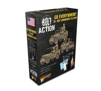 Warlord Games Go Everywhere US Army Jeep Armoured Platoon Scale Models for Bolt