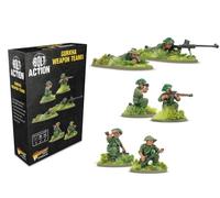 Warlord Games Gurkha Weapon Teams - Miniaturas de resina a escala de 28 mm para Bolt Action Miniaturas altamente detalladas de la Segunda Guerra Mundial