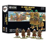 Warlord Games Infantería del Ejército de los Estados Unidos (invierno) - Miniaturas de plástico a escala de 28 mm para acción de pernos, miniaturas altamente detalladas de la Segunda Guerra Mundial