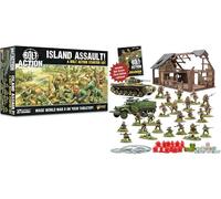 Warlord Games Island Assault - Juego de iniciación de la tercera edición de Bolt Action - Juego de batalla de estrategia de la Segunda Guerra Mundial de 28 mm para 2 o más jugadores que usan