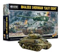 Warlord Games M4A3E8 Sherman Easy Eight - Tanque de modelo de escala de plástico de 1:56/28 mm para acción de pernos, miniaturas altamente detalladas de la Segunda Guerra Mundial para juegos de guerra