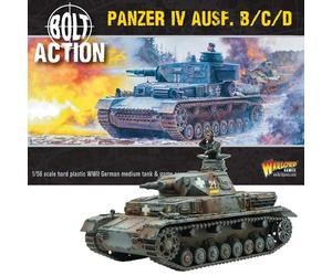 Warlord Games Panzer IV Ausf. B/C/D - 1:56/28 mm tanque modelo de escala de plástico para acción de pernos muy detalladas en miniatura de la Segunda Guerra Mundial para juegos de guerra de mesa