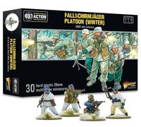 Warlord Games Pelotón de infantería alemán Fallschirmjäger (Invierno) - Miniaturas de plástico a Escala de 28 mm para acción de Pernos, miniaturas Altamente detalladas de la Segunda Guerra Mundial