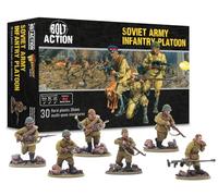 Warlord Games Pelotón de infantería del ejército soviético - Miniaturas de plástico a escala de 28 mm para acción de pernos miniaturas altamente detalladas de la Segunda Guerra Mundial