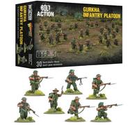 Warlord Games Pelotón de infantería Gurkha - Miniaturas de plástico de 28 mm