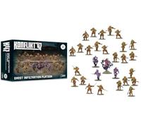 Warlord Games Pelotón de infiltración fantasma - Miniaturas de plástico del Imperio de Japón para Konflikt 47 miniaturas altamente detalladas de escala de 28 mm