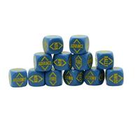 Warlord Games Pide dados para acción de pernos (azul profundo)
