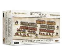 Warlord Games División Romana Republicana - Miniaturas de plástico a escala épica para granizo César Era antigua altamente detallada para juegos de guerra de mesa