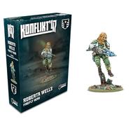 Warlord Games Roberta Wells - Firefly Hero - Miniatura de Estados Unidos para Konflikt 47 miniatura a escala de 28 mm altamente detallada