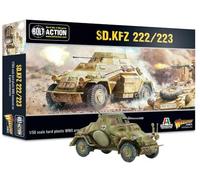 Warlord Games Sd.Kfz 222/223 - Modelo a escala de plástico del ejército alemán - 1:56/28 mm, miniaturas de la Segunda Guerra Mundial