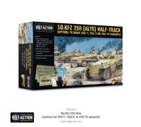 Warlord Games Sd.Kfz 250 (Alte) media pista (opciones para hacer variantes de 250/1, 250/3 o 250/10) - Modelo de escala de plástico de 1:56/28 mm para acción de perno