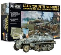 Warlord Games Sd.Kfz 250 Alte (opciones para 250/1, 250/4 y 250/7) - Modelo de escala de plástico de 1:56/28 mm para acción de pernos, miniaturas altamente detalladas de la Segunda Guerra Mundial