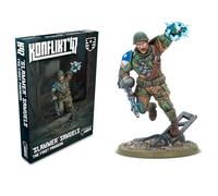 Warlord Games Slammer Samuels The First Paragon - Firefly Hero - Miniatura de Estados Unidos para Konflikt 47, escala de 28 mm altamente detallada