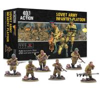 Warlord Games Soviet Army Infantry Platoon - 28mm Scale Plastic Miniatures for B