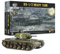 Warlord Games Soviet Army KV1/2 Heavy Tank - 1:56 / 28mm Plastic Scale Model Tan