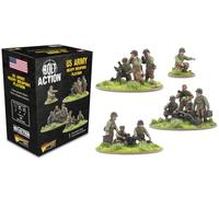 Warlord Games US Heavy Weapons Platoon - Miniaturas de plástico a escala de 28 mm para acción de pernos altamente detalladas en miniaturas de la Segunda Guerra Mundial