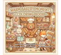 Warm Bakery Moments: Coloring Book: for Adults and Teens Featuring Cute Animal Bakers, Fresh Bread, Sweet Treats and Peaceful Bakery Scenes for Relaxation (Warm Coloring Book Series)