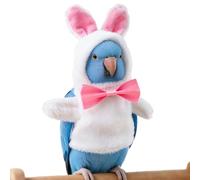 Warm Bird Cape - Bunny Theme Outfit, Windproof Bird Hoodie, Thick Fleece Material with Adjustable Strap Feature, Festive Animal Costume, Avian Winter Apparel for Winte Budgies Easter Outdoor