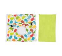 Warm Bird Hammock for Winter | Thick Cotton & Plush Triangular Retreat for Parrots/Cockatiels/Conures | Hanging Bed for Cage Provides Security & Warmth (Thick Large Size)