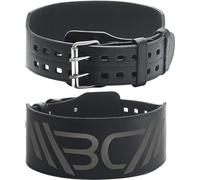 WARM BODY COLD MIND Cinturón de Levantamiento de Pesas Cuero. Cinturón Ajustable de 4" con para Entrenamiento, Sentadillas Gimnasio, (Negro, XL)
