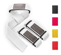 WARM BODY COLD MIND Lasso Lifting Straps - Probado a 350 KG - 3/6mm Neopreno, Correas Levantamiento de Pesas Agarraderas para Halterofilia Powerlifting Gimnasio Fitness Weightlifting, Gym Accesorios