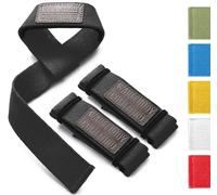 WARM BODY COLD MIND Lasso Lifting Straps - Probado a 350 KG - 3/6mm Neopreno, Correas Levantamiento de Pesas Agarraderas para Halterofilia Powerlifting Gimnasio Fitness Weightlifting, Gym Accesorios