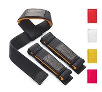 WARM BODY COLD MIND Lasso Lifting Straps - Probado a 350 KG - 3/6mm Neopreno, Correas Levantamiento de Pesas Agarraderas para Halterofilia Powerlifting Gimnasio Fitness Weightlifting, Gym Accesorios