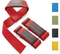 WARM BODY COLD MIND Lasso Lifting Straps - Probado a 350 KG - 3/6mm Neopreno, Correas Levantamiento de Pesas Agarraderas para Halterofilia Powerlifting Gimnasio Fitness Weightlifting, Gym Accesorios