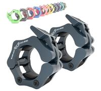 WARM BODY COLD MIND Reforzado Cierres para Pesas de 50mm - Collares de Levantamiento de Pesas, Abrazaderas de Barra, Mancuerna para Barras Olímpica, Barbell Collars, Crossfit, Gym, Fitness Clamps
