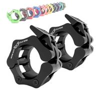 WARM BODY COLD MIND Reforzado Cierres para Pesas de 50mm - Collares de Levantamiento de Pesas, Abrazaderas de Barra, Mancuerna para Barras Olímpica, Barbell Collars, Crossfit, Gym, Fitness Clamps