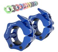 WARM BODY COLD MIND Reforzado Cierres para Pesas de 50mm - Collares de Levantamiento de Pesas, Abrazaderas de Barra, Mancuerna para Barras Olímpica, Barbell Collars, Gym, Fitness Clamps (Azul marino)