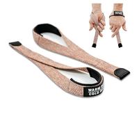 WARM BODY COLD MIND V2 - Correas de muñeca de levantamiento para levantamiento de pesas olímpico y potencia, culturismo y fuerza funcional, muñequeras de algodón