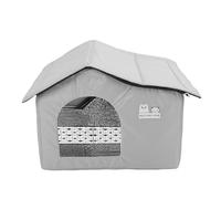 Warm Cat House, Safe Cats Shelter in Winter Warming Cooling with Hot Water Packs and Ice Packs Enclosed for All Seasons (Taille moyenne)
