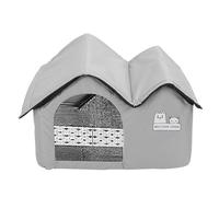 Warm Cat House, Safe Cats Shelter in Winter Warming Cooling with Hot Water Packs and Ice Packs Enclosed for All Seasons (Grande Taille)