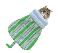 Warm Cat Nest for Winter, Plush Pet Bed for Small Cats, Soft and Cozy Cat Nest, Washable Winter Cat Bed, Anti--Freeze Cat Sleeping Bag, Double Layer Cat Nest, Cat Cuddler Bed, Winter Pet Shelte
