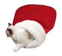 Warm Cat Sleeping Bag | Semi-Enclosed Winter Bed Cave | Soft Pet Sleeping Bag for Cats & Dogs, Cozy Bed for Napping, Resting, Sleeping, Relaxing | Comfortable Pet Cave Bed for Winter Use