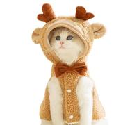 Warm Christmas Cosplay Dress, Cozy Dog Cat Christmas Hat, Pet Holiday Costume for Cats, Puppy Christmas Cape, Holiday Dress for Pets, Christmas Cosplay Outfit for Pets