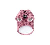 Warm Fleece-Lined with Leopard Print for Winter Comfort and Cold Leopards Print Cats Coat