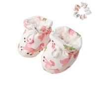 Warm Fur Baby Boots, 2024 New Warm Cozy Fleece Baby Booties, Infant Winter Warm Fleece with Drawstring Shoes (PinkB,12.5cm)