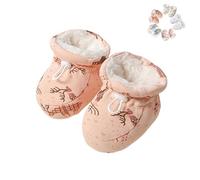 Warm Fur Baby Boots, 2024 New Warm Cozy Fleece Baby Booties, Infant Winter Warm Fleece with Drawstring Shoes (PinkA,10.5cm)