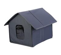 Warm House - Refugio aislado para gatos al aire libre, fácil de montar, para invierno, impermeable, para mascotas callejeras