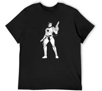 WARM KISS Future Men T Shirt Captain Fit Casual Graphic Short Sleeve Tops Black XL