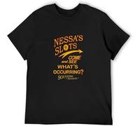 WARM KISS Gavin & Stacey Nessas Slots Whats Occurring Souvenirs Adults Mens T Shirt Black 3XL