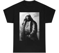 WARM KISS Genghis Khan Mens T Shirt Mongol Genghis Khan It’s All About The Heartrs Tees Black 3XL